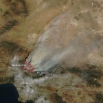 Los Angeles fires August 30, 2009.