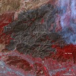 September 6, 2009, burn area in black.