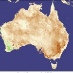 NASA image of 2005 drought parched Australia
