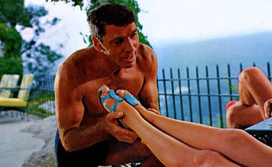 Burt Lancaster in "The Swimmer"